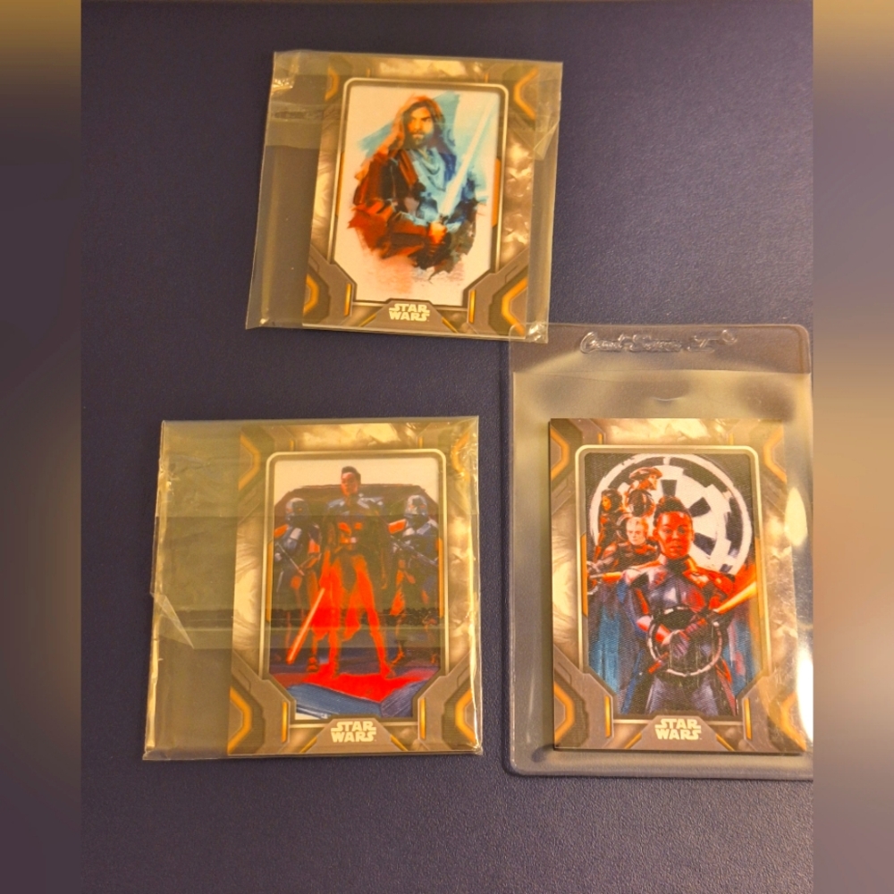 3 obi wan kenobi patch cards lot